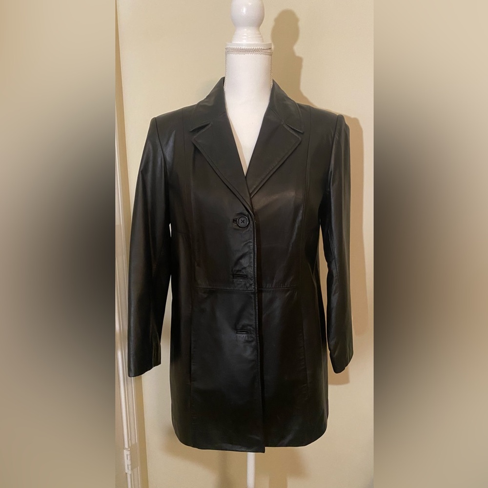 Preston & York Women's Black Leather Jacket